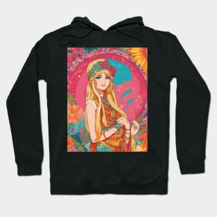 Anime Adventures  react anime girl bali style dress collorful Hoodie